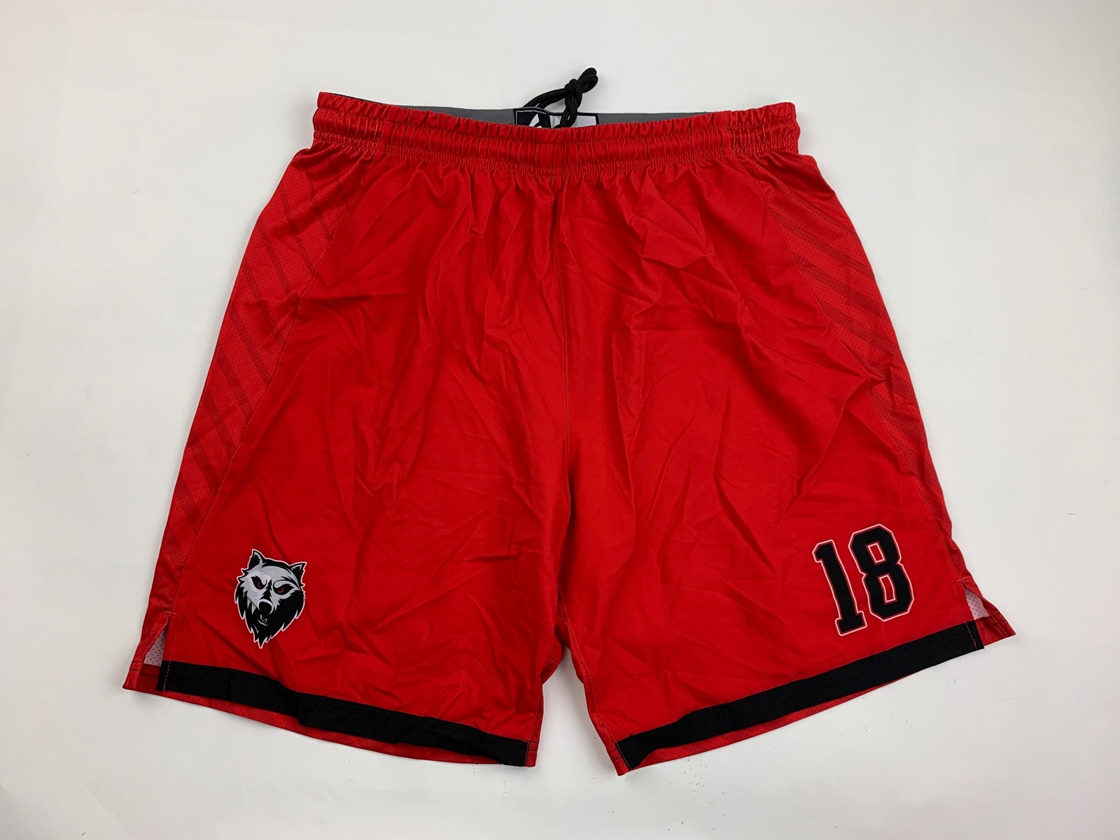Fast Times Ridgemont High Wolves Basketball Training Short Men's L Red Pockets
