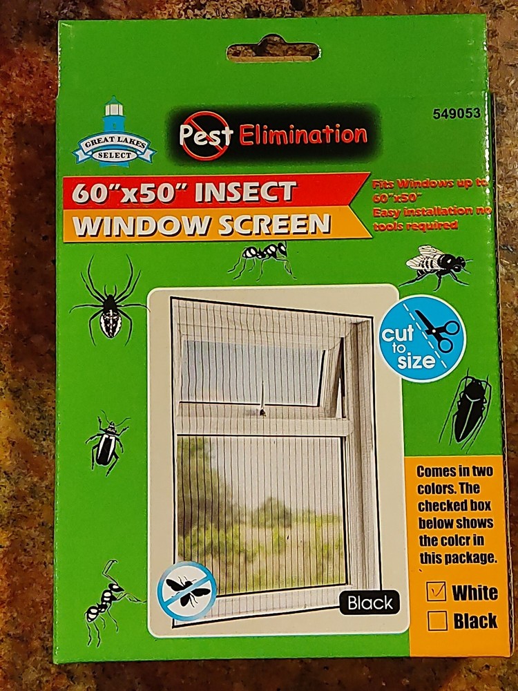 60" x 50" Window Mesh Screen Insect Bug ~ 23-alclose