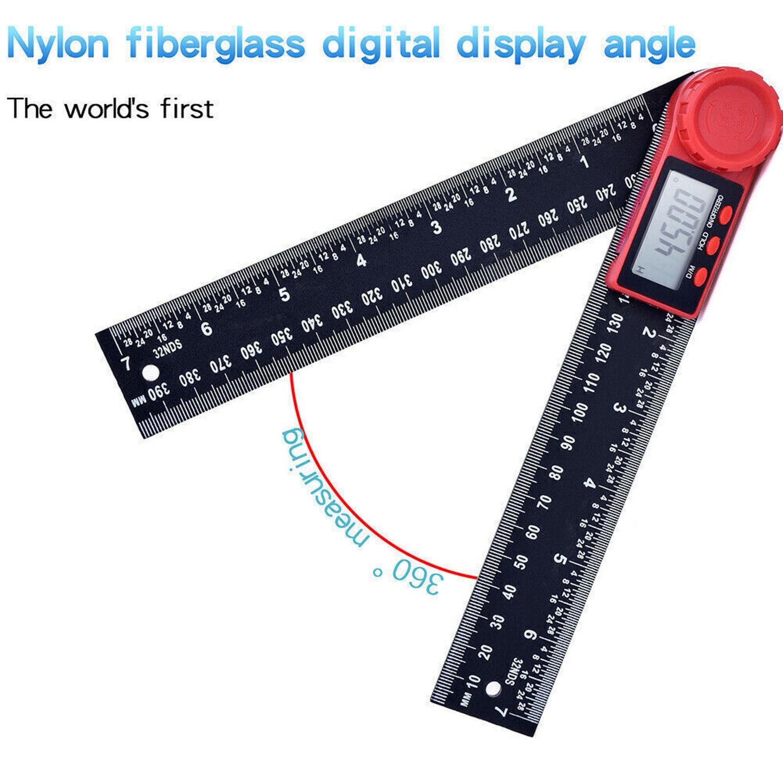 200mm 2 in1 Digital Angle Finder Meter Protractor Goniometer Ruler 360° Measurer