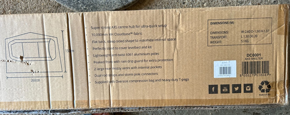 SONIK AXS Shelter FREE POST