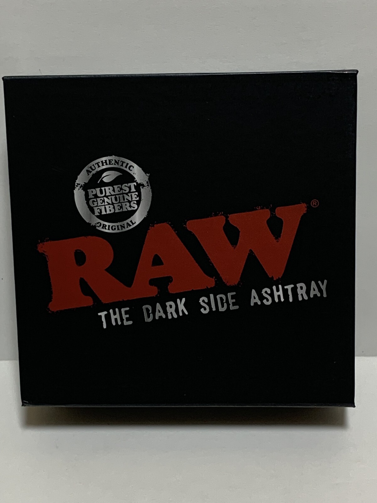 RAW The Dark Side GLASS ROUND BEVELED CRYSTAL ASHTRAY includes Presentation Box