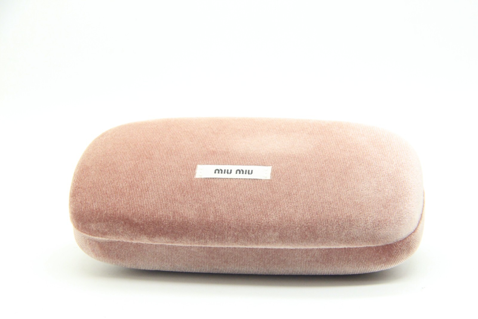 NEW MIU MIU AUTHENTIC EYEGLASSES GLASSES HARD LARGE VELVET PINK CLAMSHELL ONLY