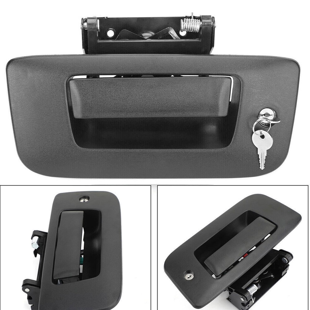 Tailgate Handle Kit, Tail Gate Bezel Lock For 07-14 Chevy Silverado GMC Sierra