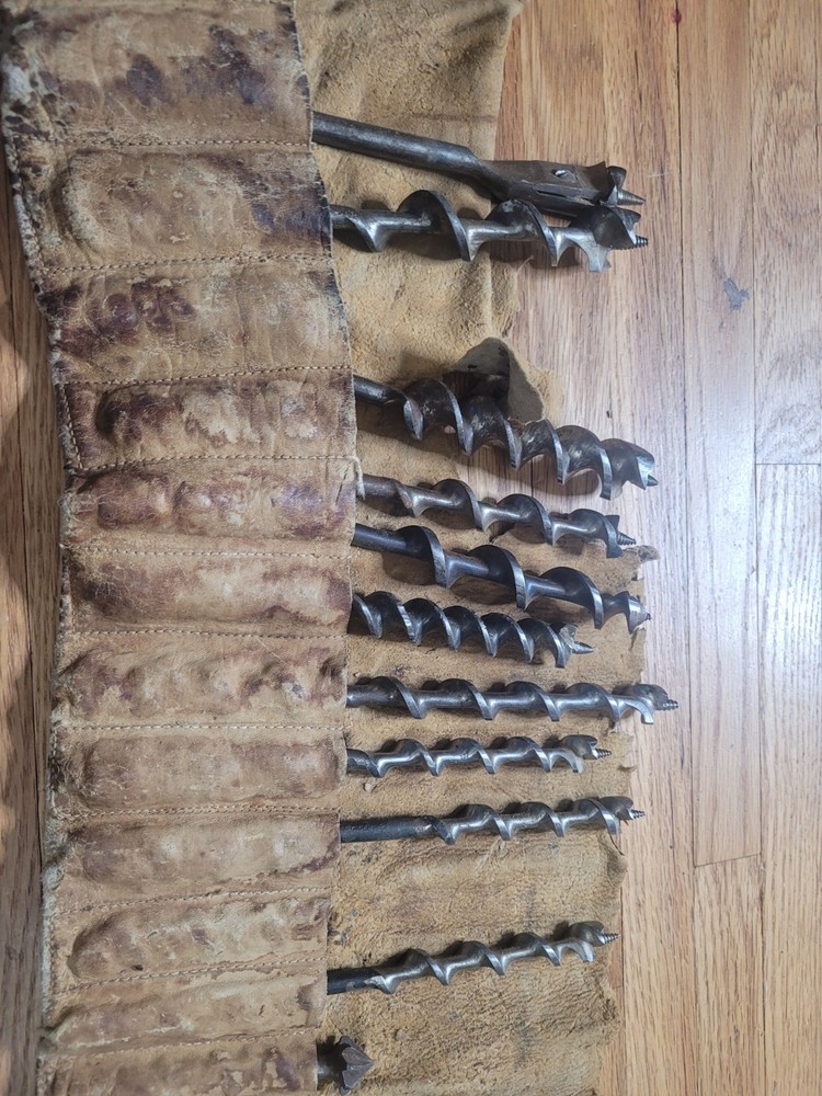 Vintage wood Bits set