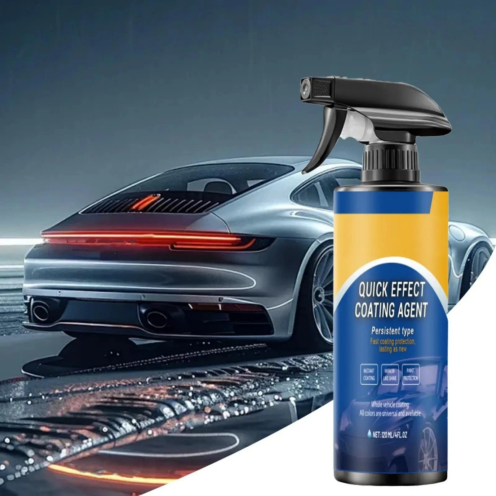 Car Coating Spray,Quick Effect Coating Agent,Car Scratch Wax Polish Spray Liquid