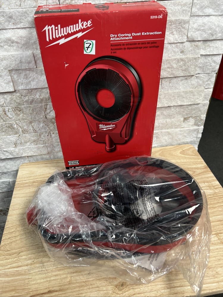 Milwaukee 5319-DE Dry Coring Dust Extraction Attachment - Open Box