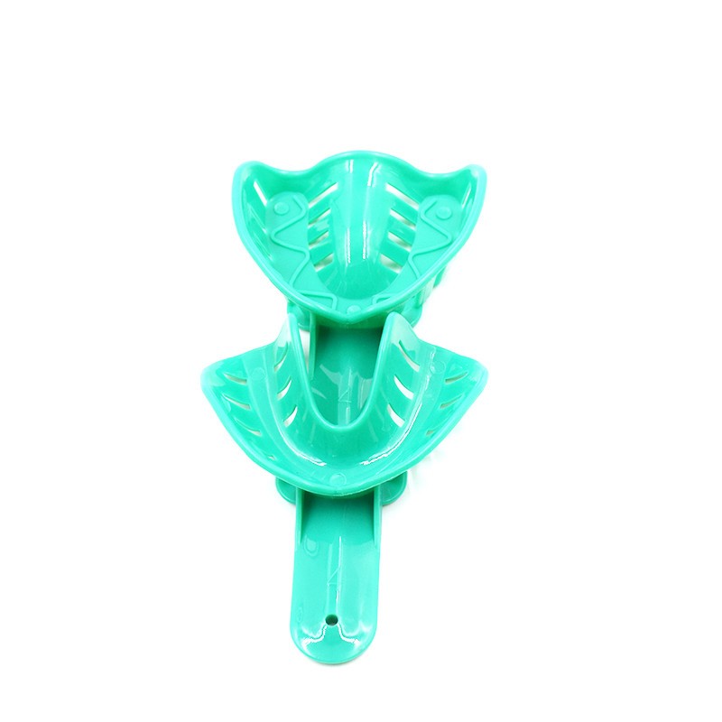 1 Set Dental 6 Different Sizes Impression Plastic Assorted Kit Upper/Lower Trays