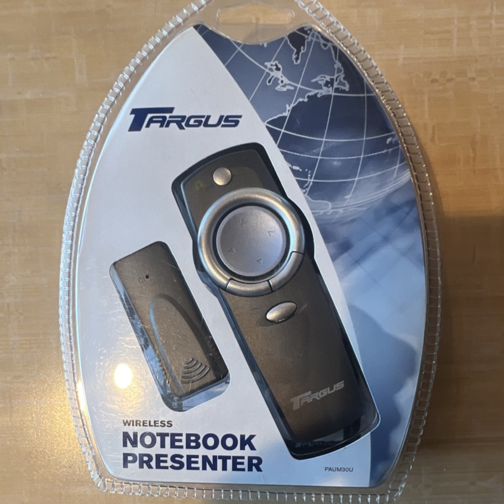 Targus PAUM30U Wireless Pointer, Laser Presenter, USB, Plug & Play, Black