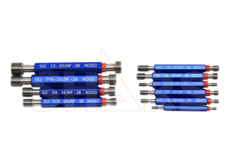 SHARS 10 PCS THREAD PLUG GAGE DOUBLE END GO & NO GO SET LOT ANSI NEW P