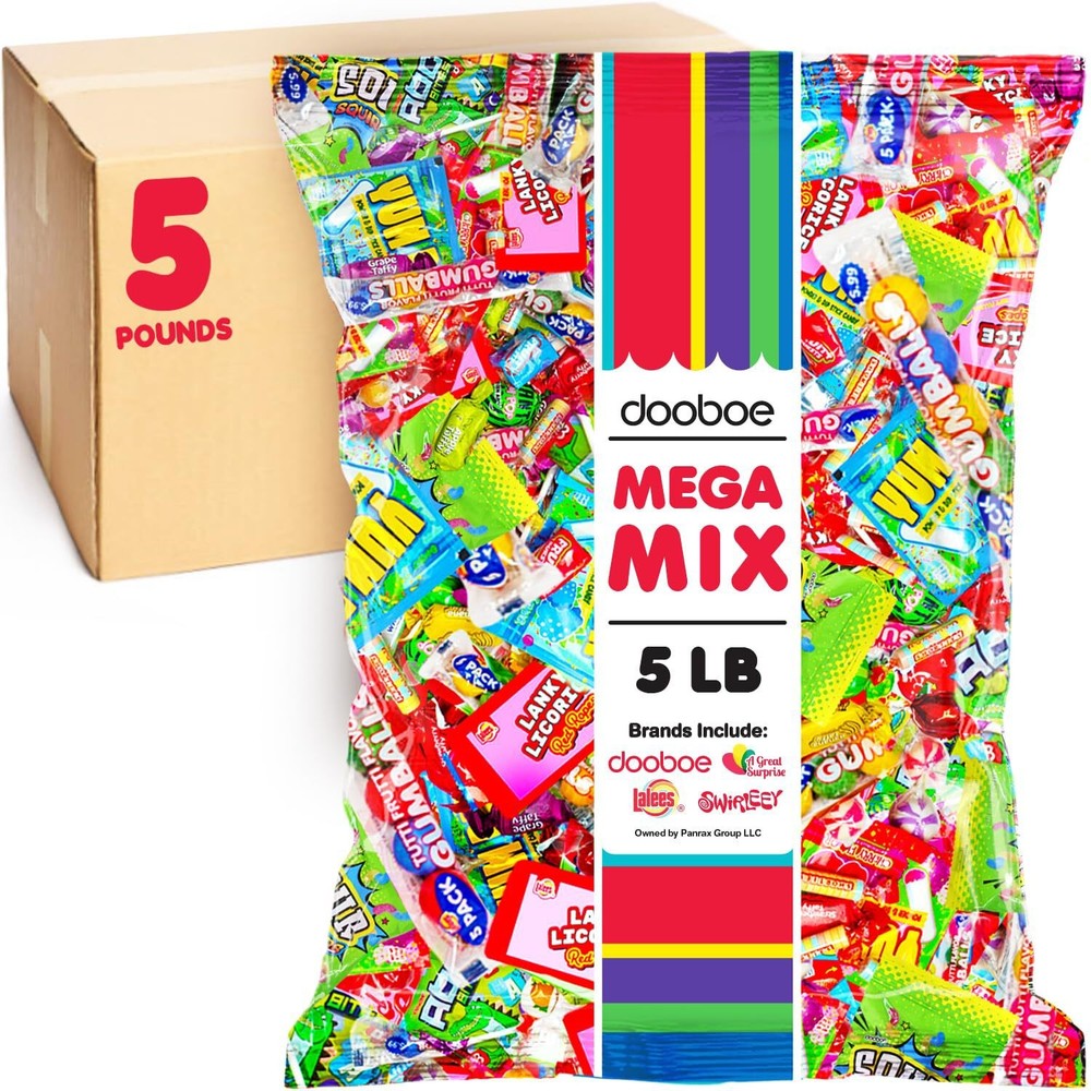 Bulk Candy Variety Pack, 5 Pounds, Bulk Candy Assortment, Individually Wrapped