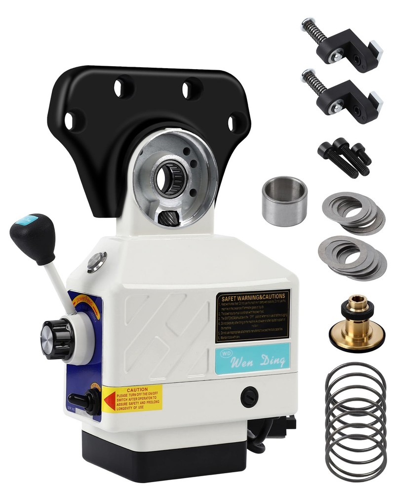 RIEDHOFF Z-Axis Power Milling Machine, [450 LB Torque ]Power Feed Table...