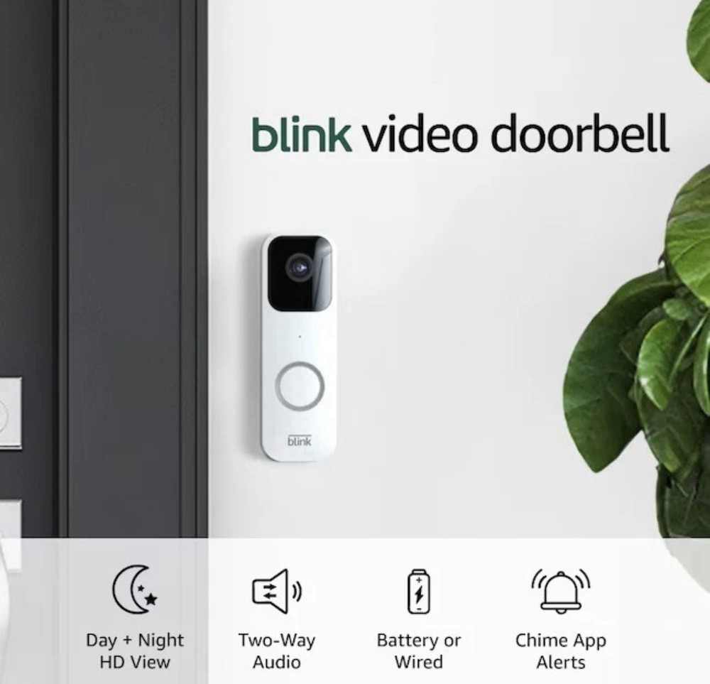 Blink Video Doorbell - White (Standalone)