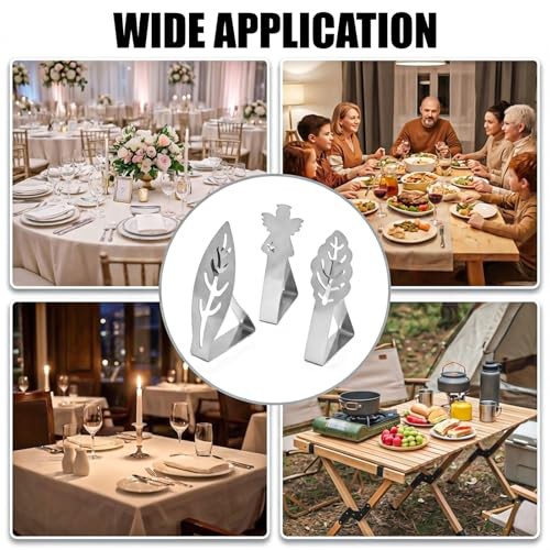 30 Pcs Table Cloth Holder Clips, Floewer Leaf Shape Picnic Tablecloth Clips