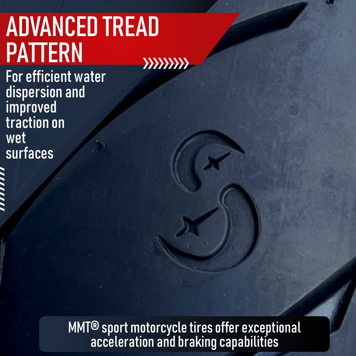 190/50-17 + 120/70-17 MMT® Motorcycle Tire SET 190/50ZR17 + 120/70-17 (DOT 2024)