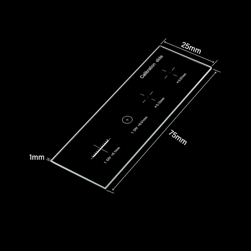0.01mm Microscope Reticle Calibration Slide Multifunctional for School Lab US