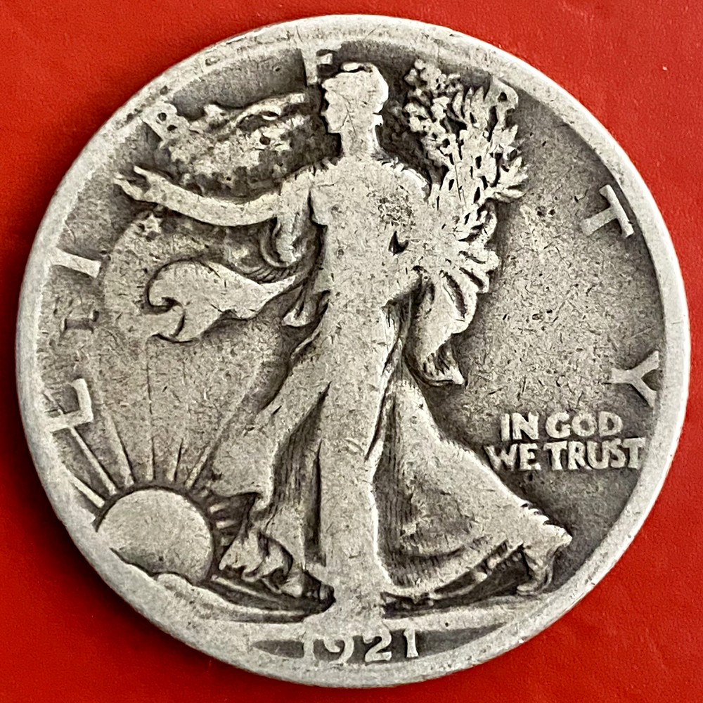 1921-S WALKING LIBERTY HALF