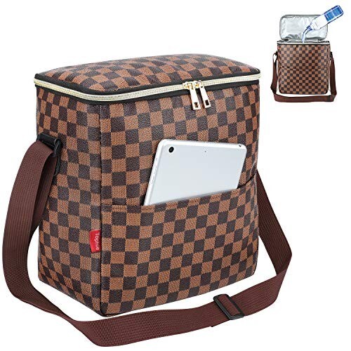 Lunch Bags-Checked Pattern