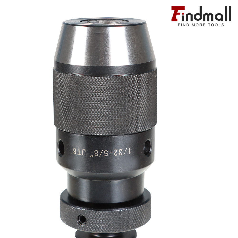 1/32"- 5/8" Keyless Heavy Duty Drill Chuck JT6 Self Tighten W/R8 Shank Adapter