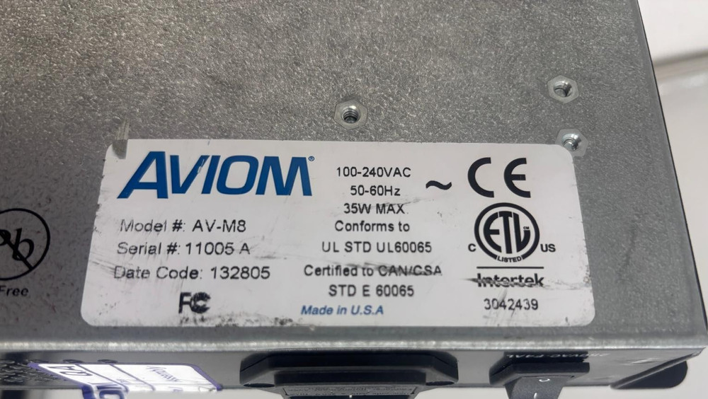 Aviom AV-M8 Eight-Channel Mic Input Module