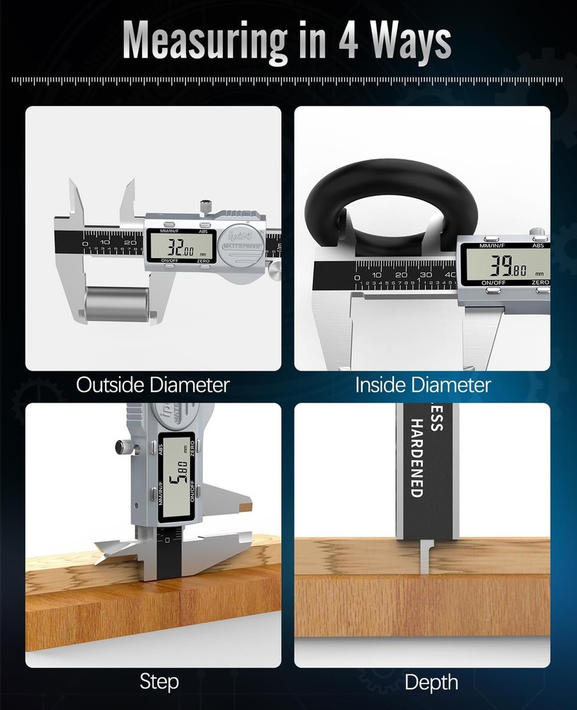Housolution Digital Caliper 12 Inch, (ABS) Absolute Scale Caliper, ... Fast Ship