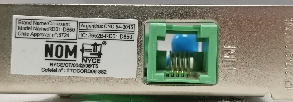 Conexant RD01-D850 56 Mbps PCI Analog Modem