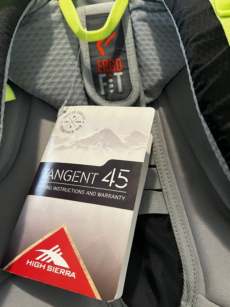 NEW High Sierra Tangent 45 Top-Loading Frame Pack