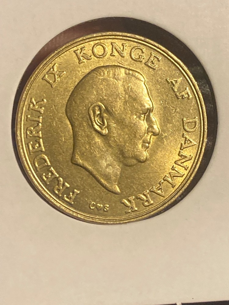 NICE GRADE 1958 DENMARK 1 KRONE