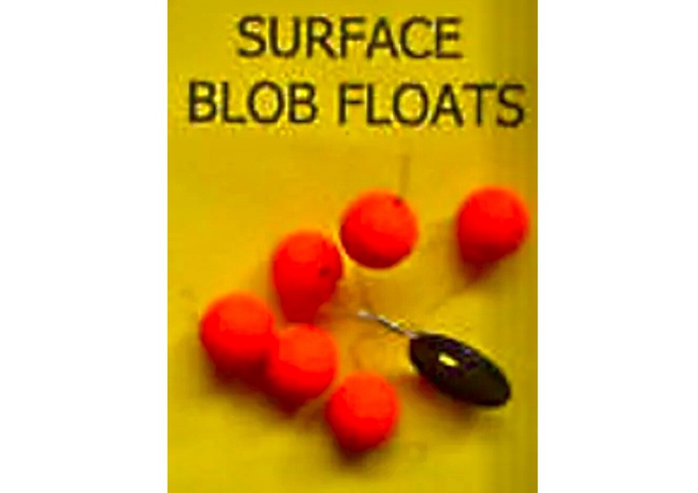 FLUORO ORANGE SURFACE BLOB FLOATS - VARIOUS SIZES AVAILABLE