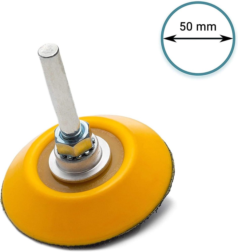 Versatile Hook and Loop Backing Pad - Universal Drill Attachment - 2 inch / 50mm