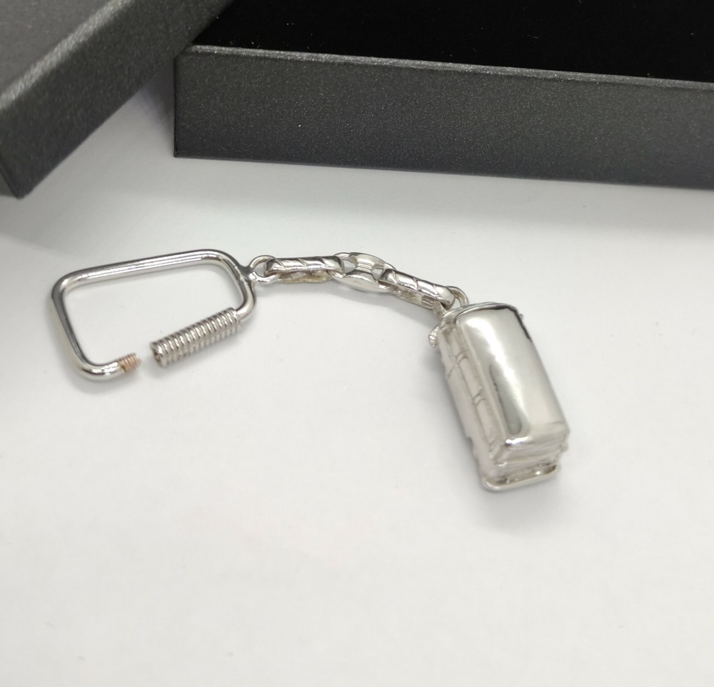 Bus Keychain 925 Silver Handmade