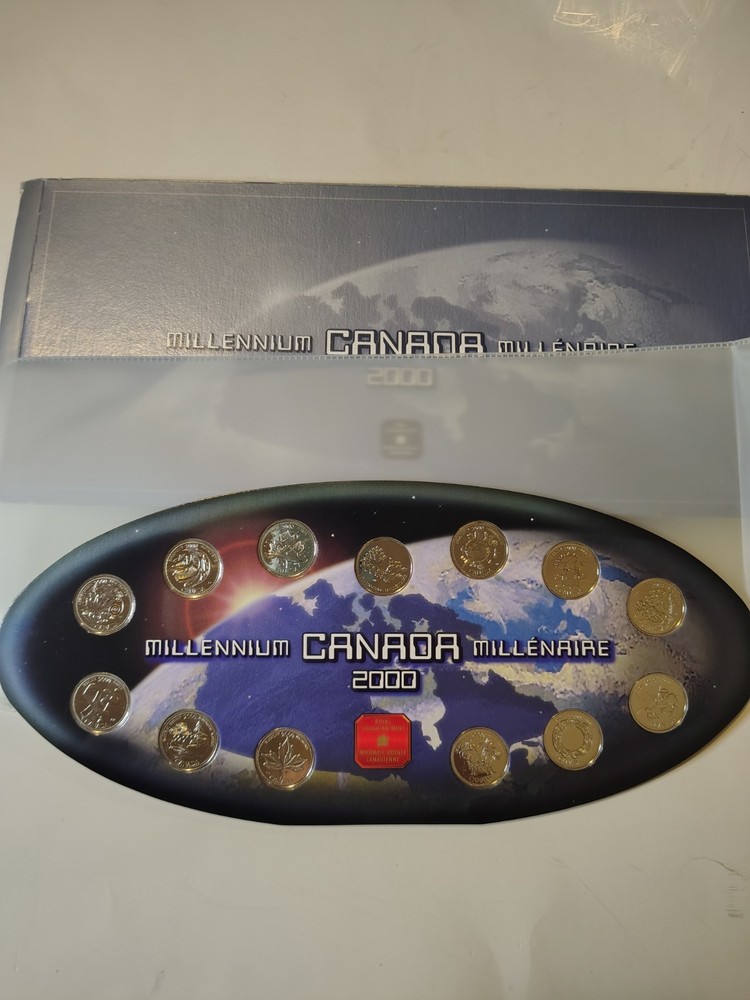 2000 Canada New Millenium 13x Quarter Coin Proof Set