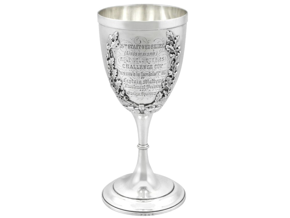 Sterling Silver Goblet Antique Victorian 1862