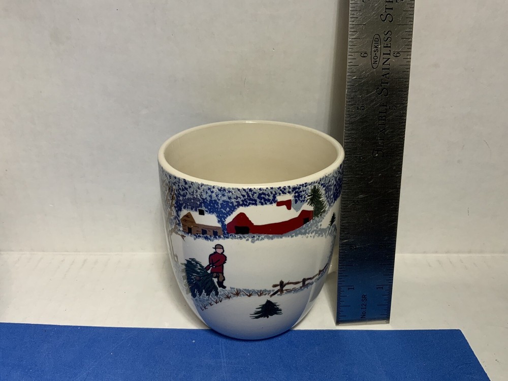 Folkcraft Stoneware Winterside 4 Piece Set