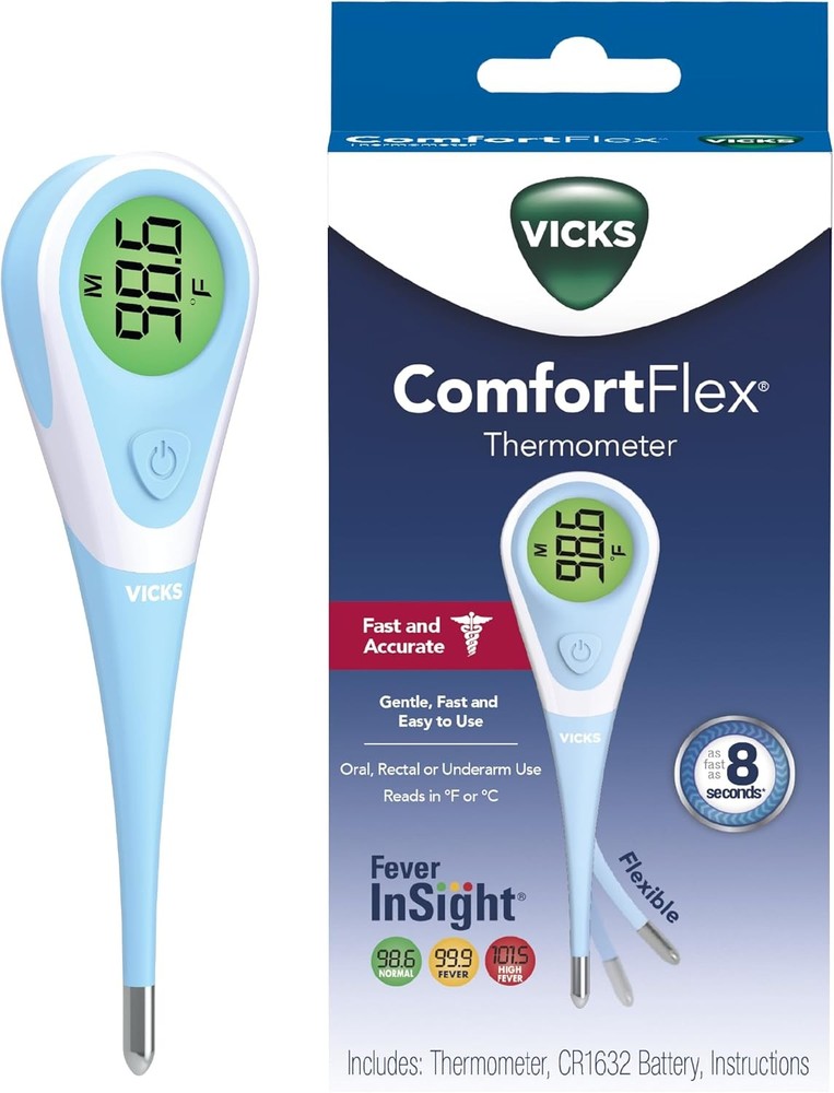 Vis fortFlex Digital Thermometer: Accurate Color-Coded Reading in 8