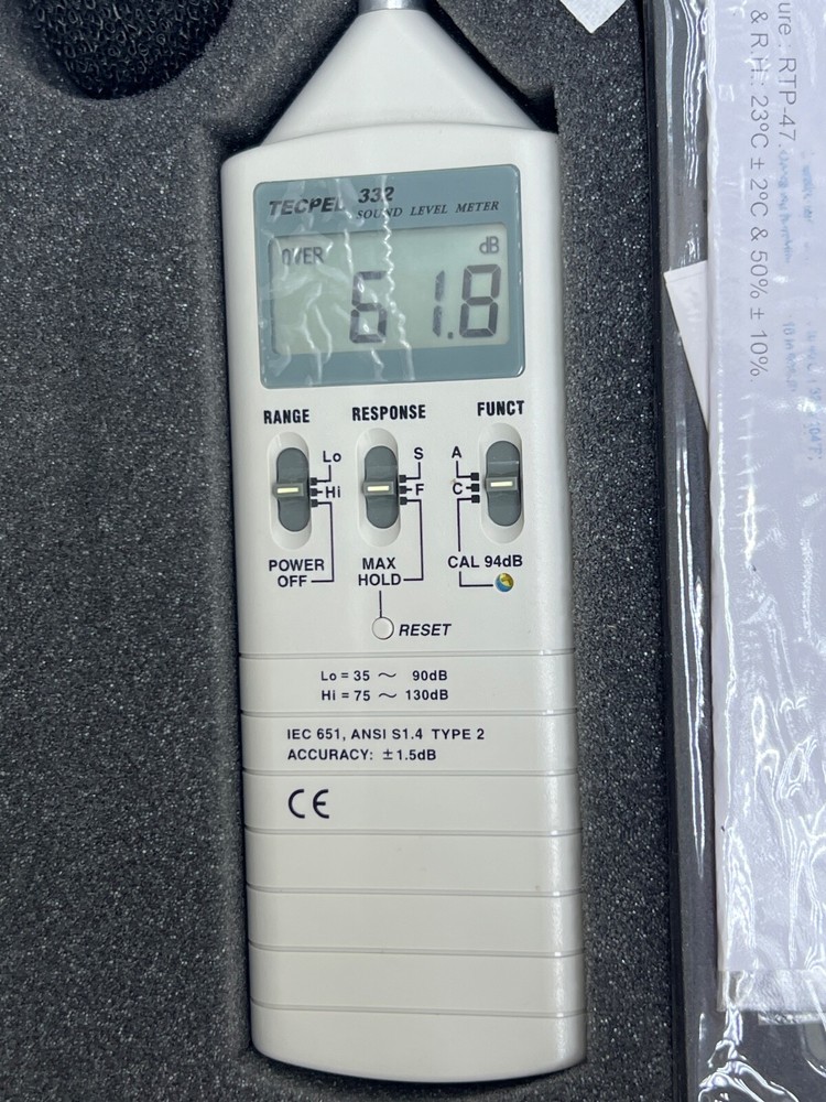 TECPEL 332 SOUND LEVEL METER