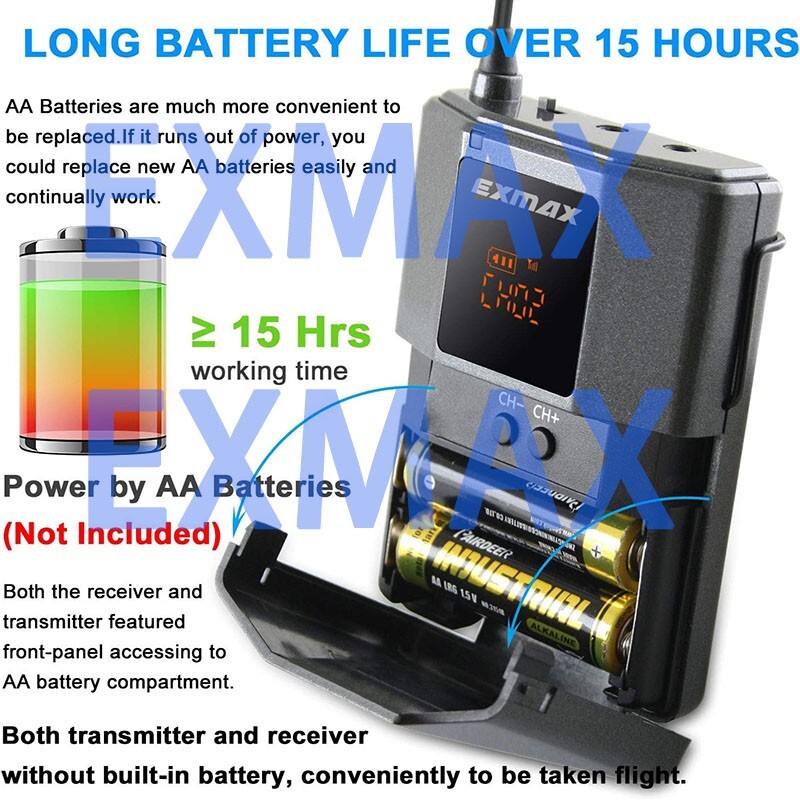 EXMAX EX-938 Wireless VoiceTransmission Tour Guide System One unit Transmitter