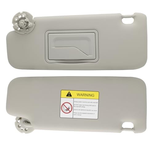 Left Driver Sun Visor Compatible with Chevy Cruze 2011-2019 Sun Left Gray