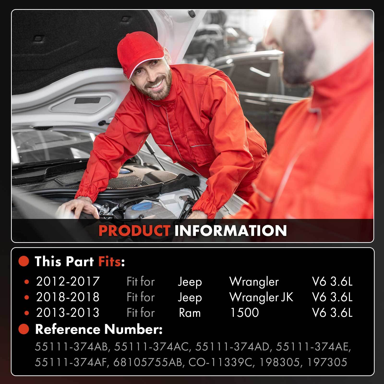 New AC Compressor with Clutch for Jeep Wrangler 2012-2017 Ram 1500 2013 V6 3.6L