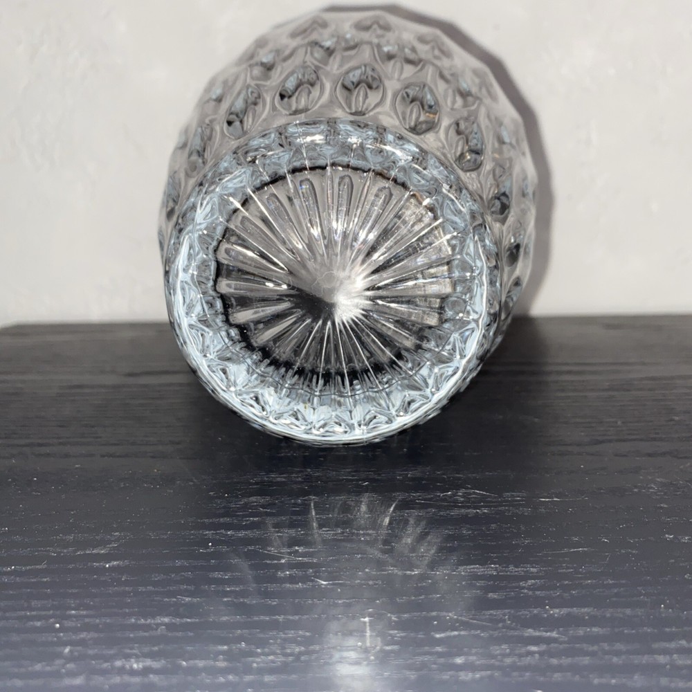 Bretagne 9.5" Heavy Crystal Vase Feather Point Pattern