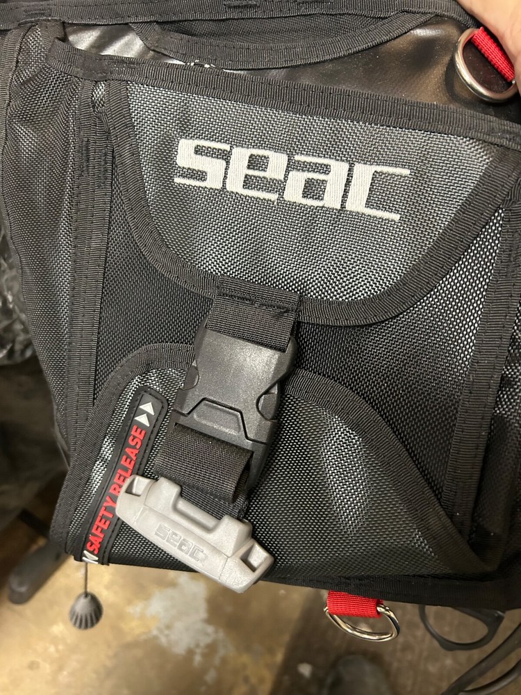 Seac Smart BCD, Size Medium, Drop Weight Pockets Black