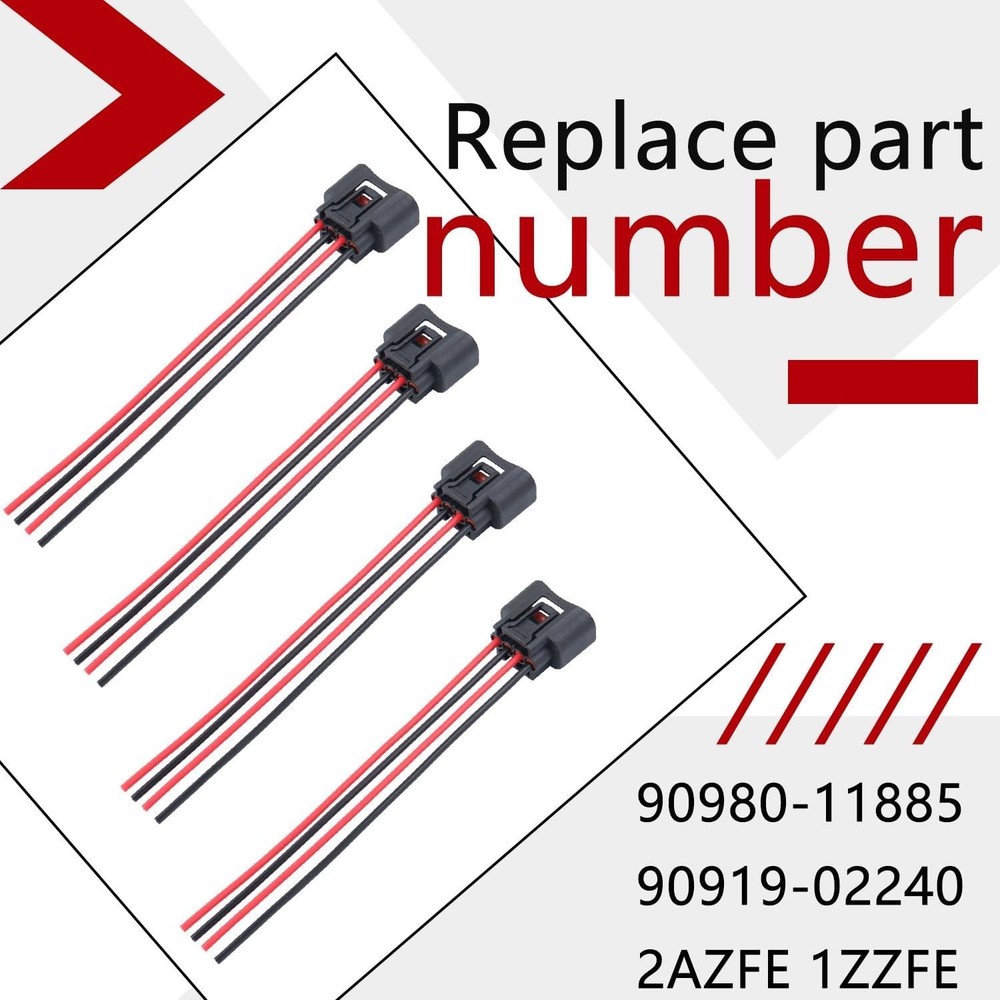 Ignition Coil Connector, Compatible with Corolla Camry Highlander, Ignition C
