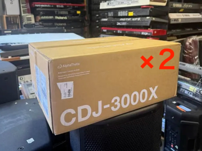 【Pair】 AlphaTheta CDJ-3000X Pair Professional DJ w/Tracking New