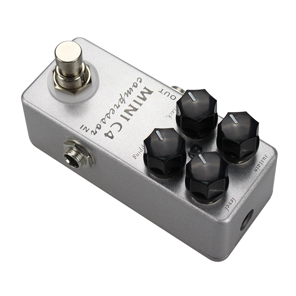 MOSKYAudio Mini C4 Compressor Guitar Effect Pedal True Bypass 4 Functional Knob