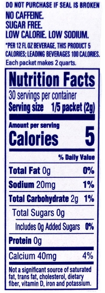 4 12-Quart Boxes Crystal Light Concord Grape Drink Mix