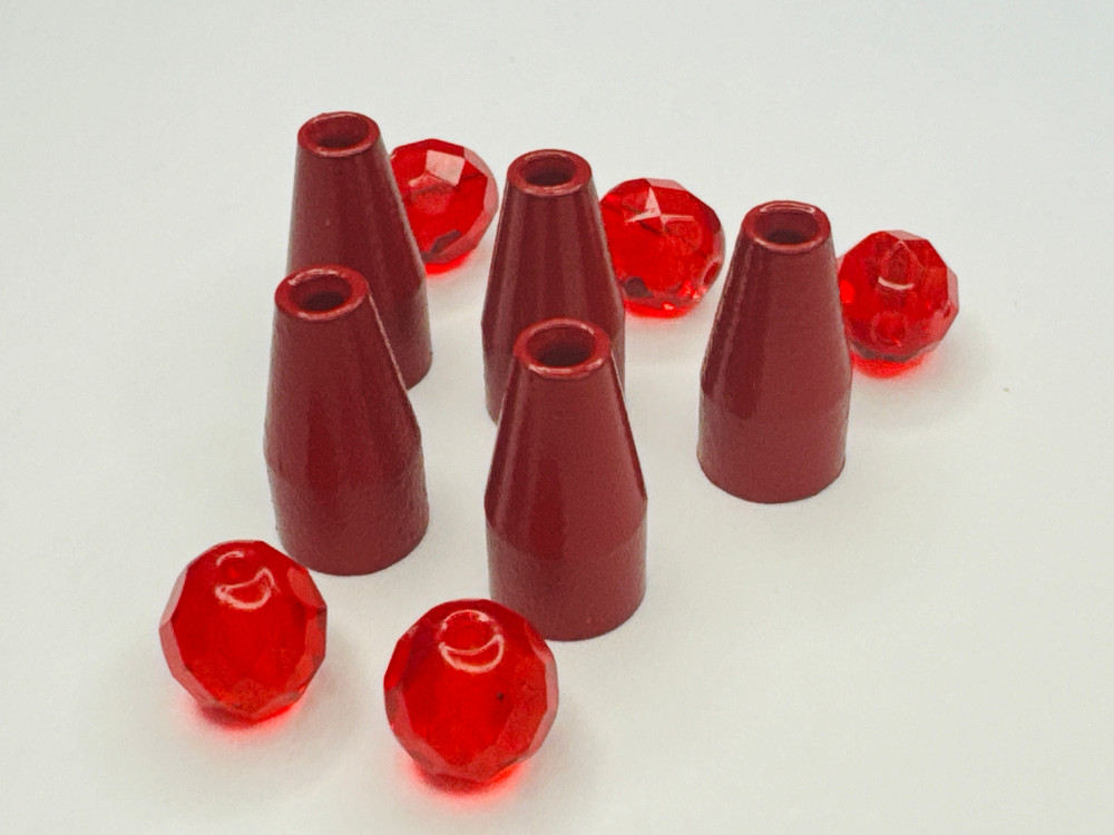 1/8 oz Brass & Glass Combo Pack- Red