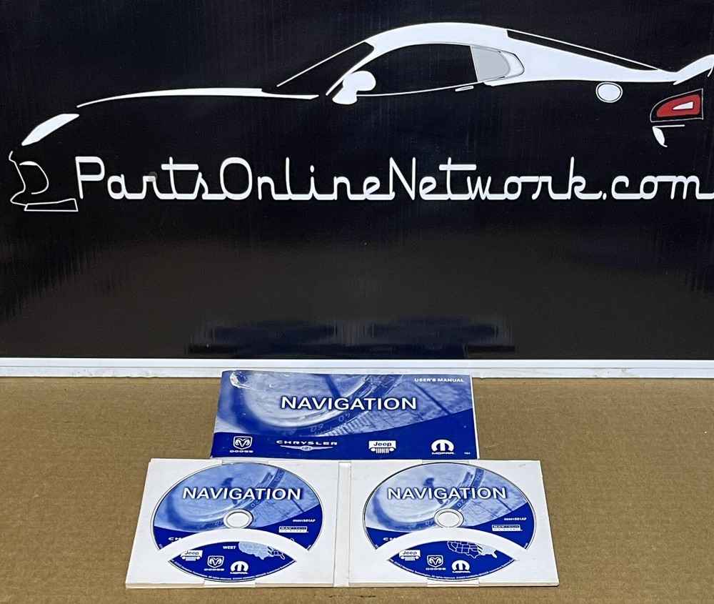 2003 - 2005 Dodge Ram RB4 Navigation GPS Map Discs Owner’s Manual