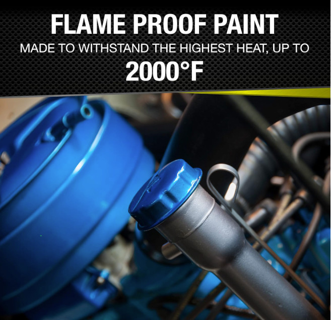 VHT SP109 High Temperature Flame Proof FLAT RED Header Spray Paint - 11oz
