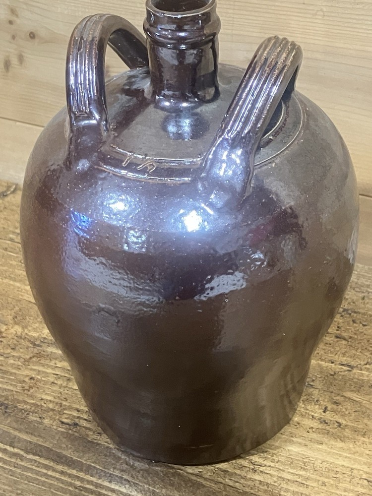 Antique Stoneware Oil Bottle