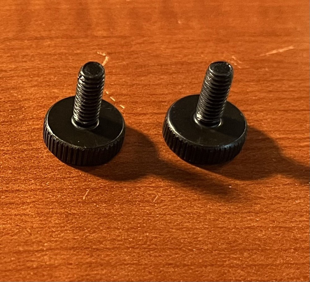 M4 (4 MM) CB Radio Mounting Bracket Knobs - Black - Qty 2 (pair)