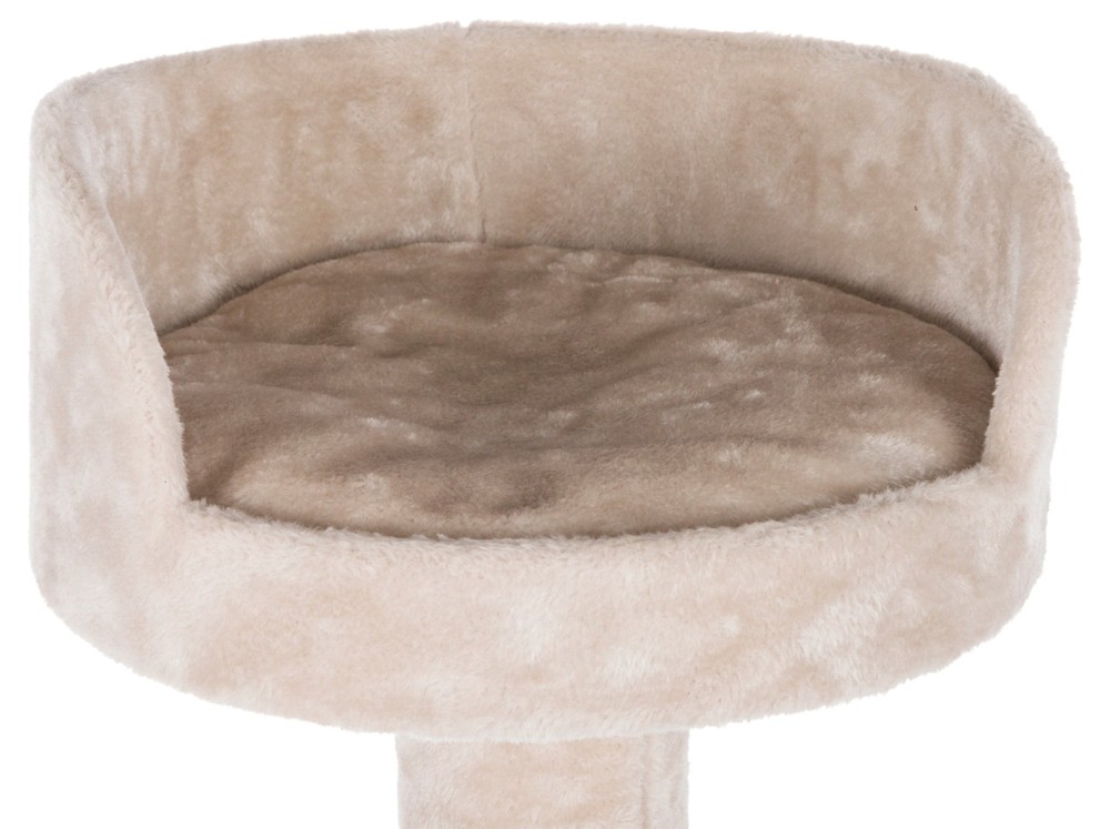 Tulia Senior Plush & Sisal 4-Level 40.2" Cat Tree,Scratching Posts & Bed,Greige
